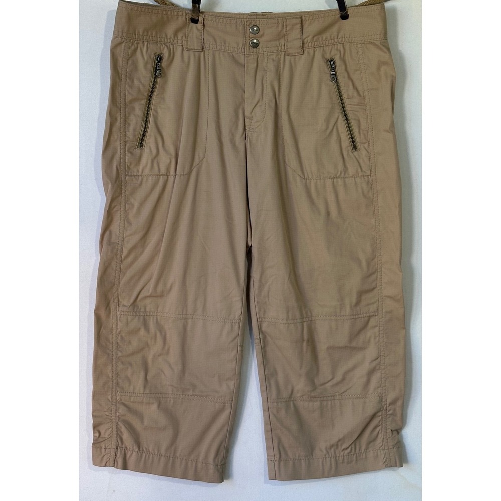 Koppen Capri Pants Ripstop Hiking Outdoor Womens 8 Tan Excellent